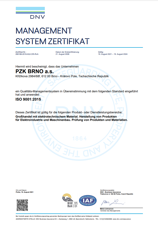 Management system zertifikat